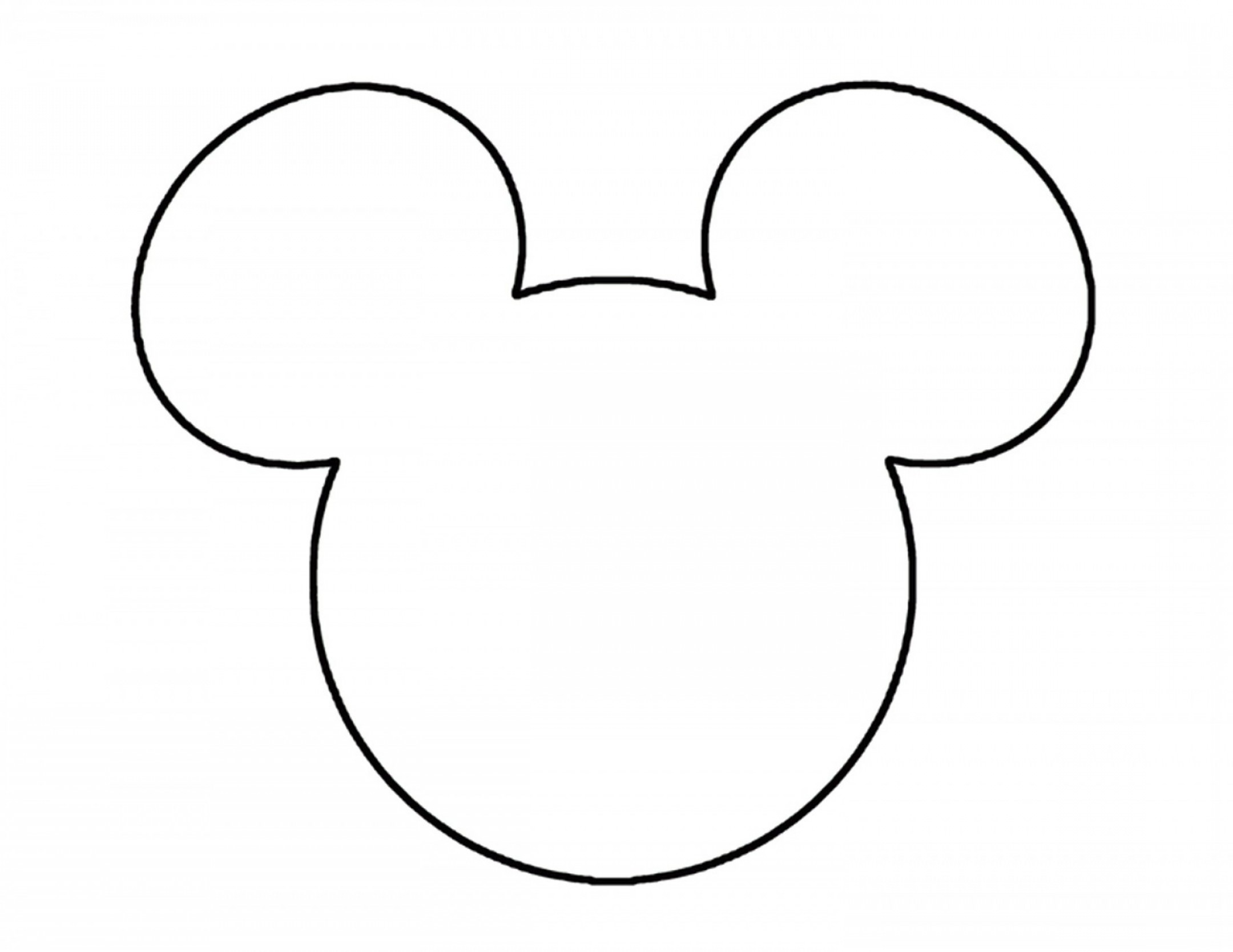 Disneyland clipart outline. Mickey mouse ears head