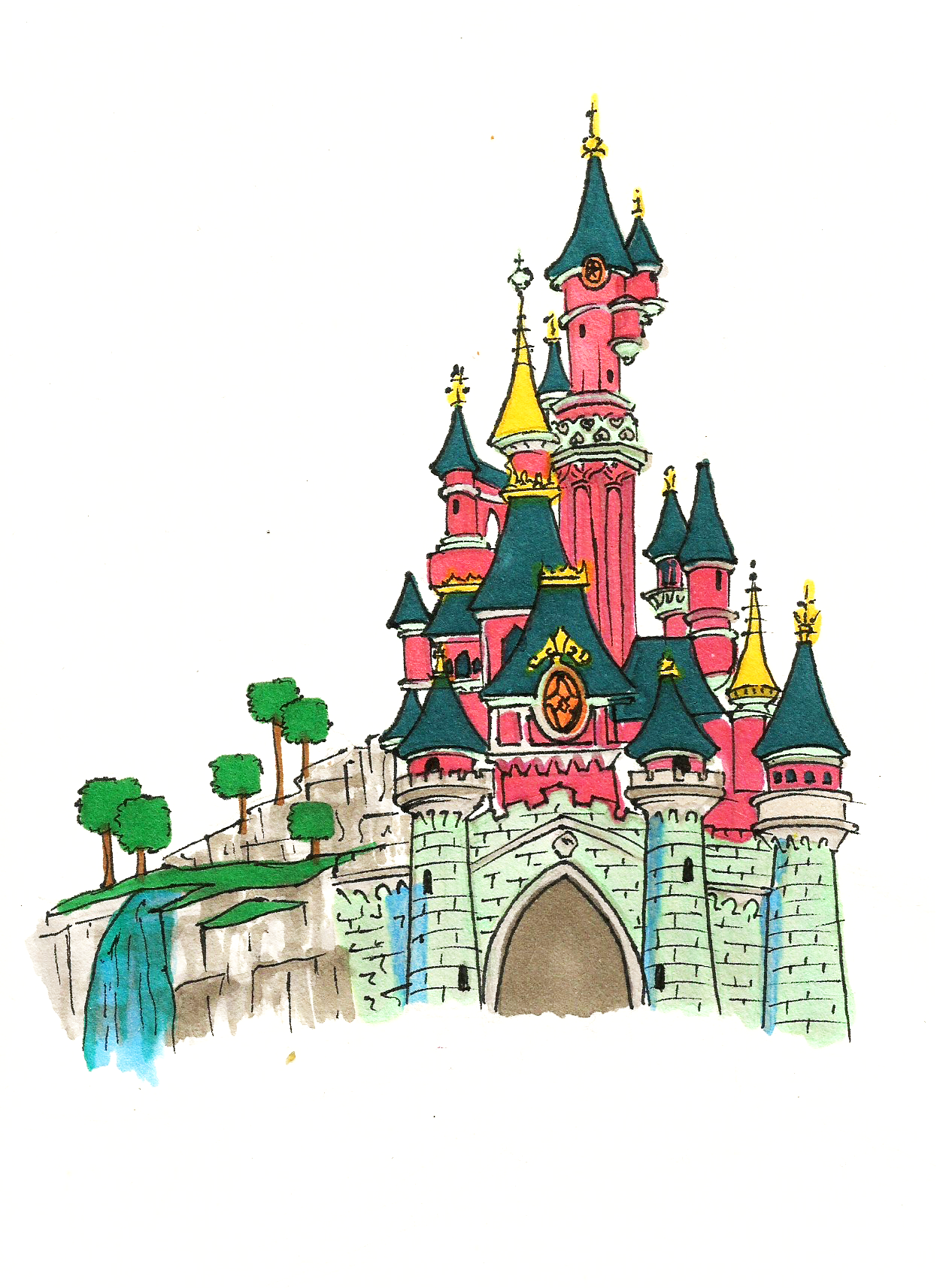 Free Free 250 Disneyland Paris Castle Svg SVG PNG EPS DXF File