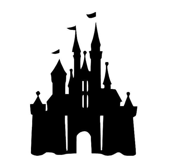 Magic kingdom castle silhouette. Disneyland clipart shadow