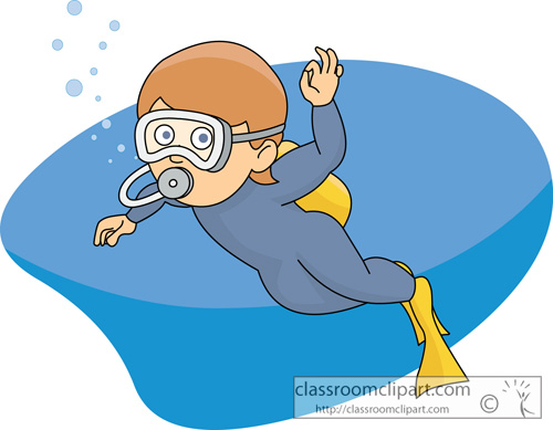 diving clipart animated