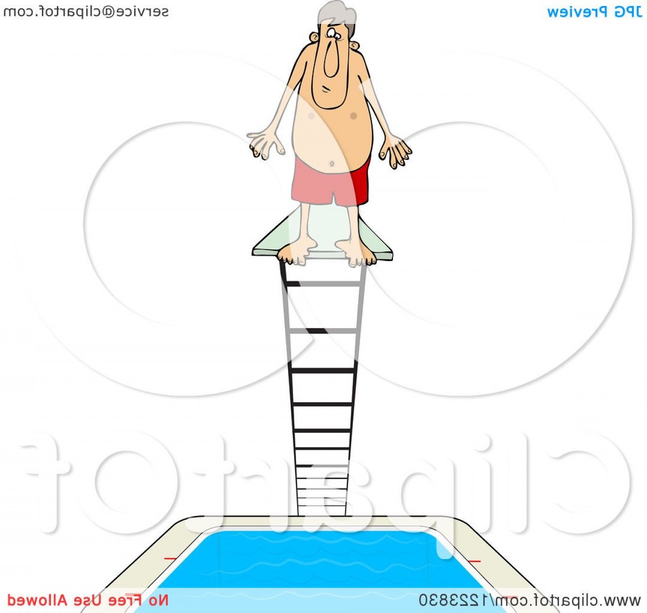 diver clipart high diving board