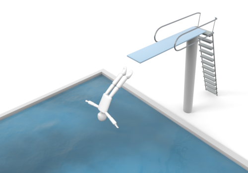 diver clipart high diving board