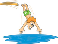 diving clipart swimming pool