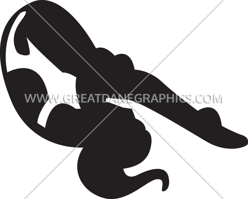 diving clipart silhouette