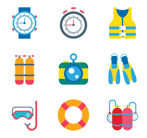 diving clipart vector