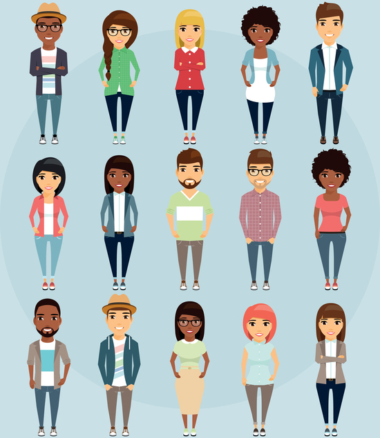 diversity clipart diverse population