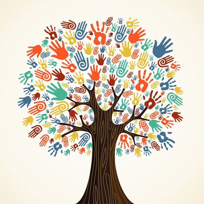 diversity clipart helping hand