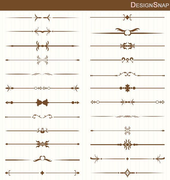 divider clipart brown