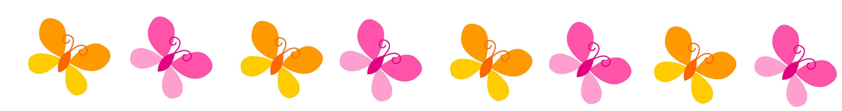 divider clipart butterfly