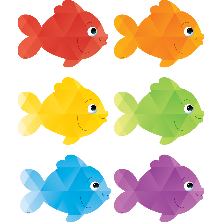 Divider clipart fish. Tcr colorful cutouts educators