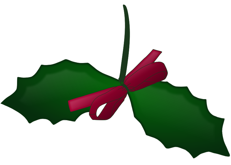 mistletoe clipart small wreath
