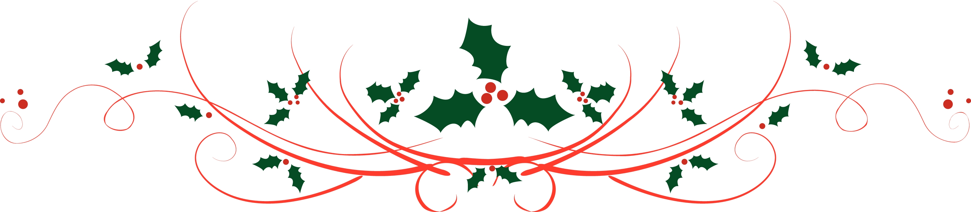 holly clipart scroll