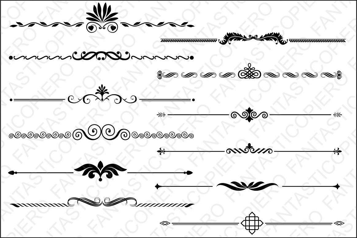 divider clipart silhouette