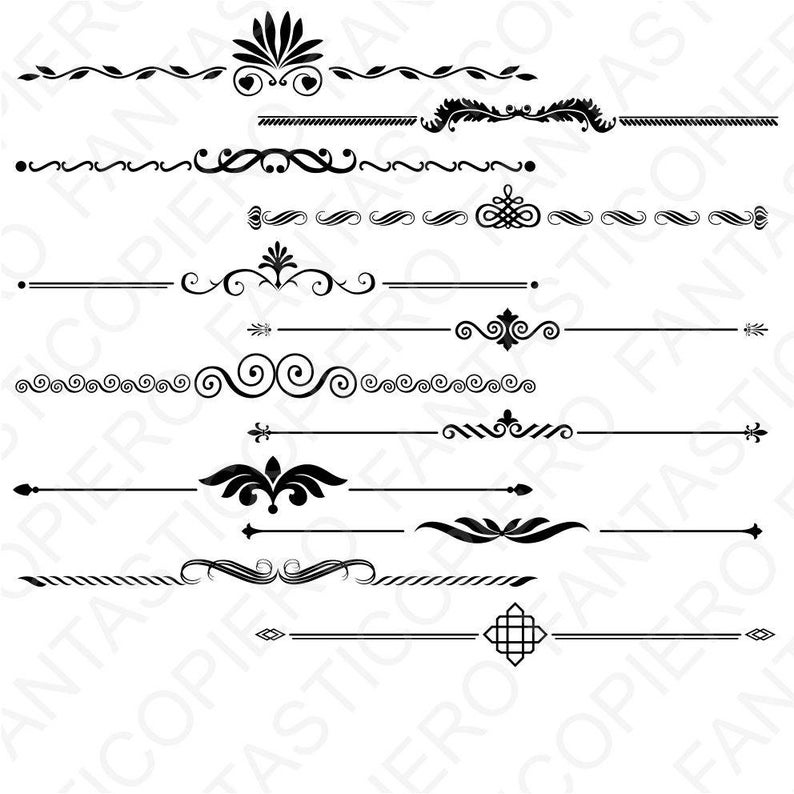 divider clipart silhouette