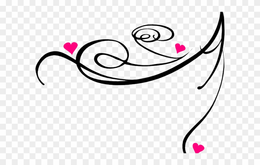 flourishes clipart squiggly line