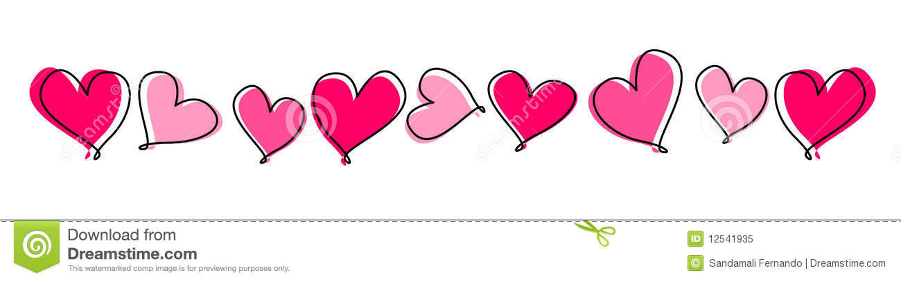 Heart . Divider clipart valentine