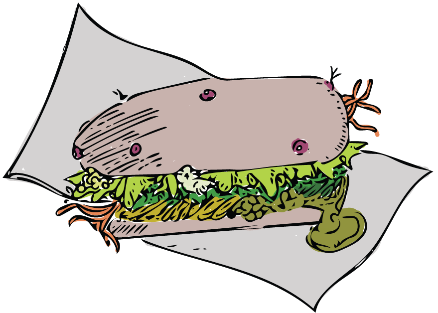 sandwich clipart gross
