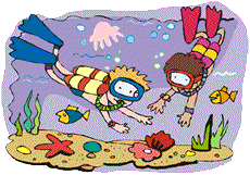 Diving clipart cartoon. Free cute water sports