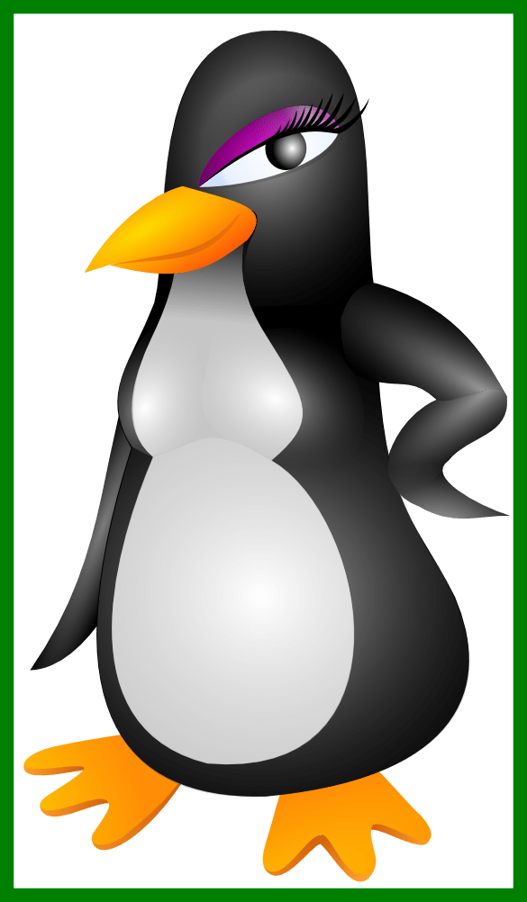 open clipart penguin