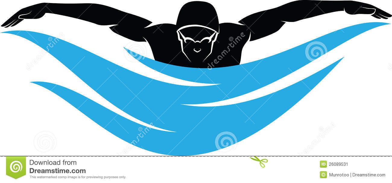 diving clipart swimming butterfly