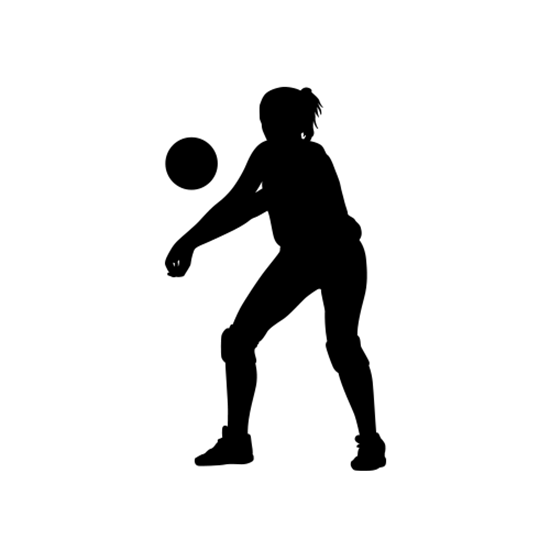 diving clipart volleyball player