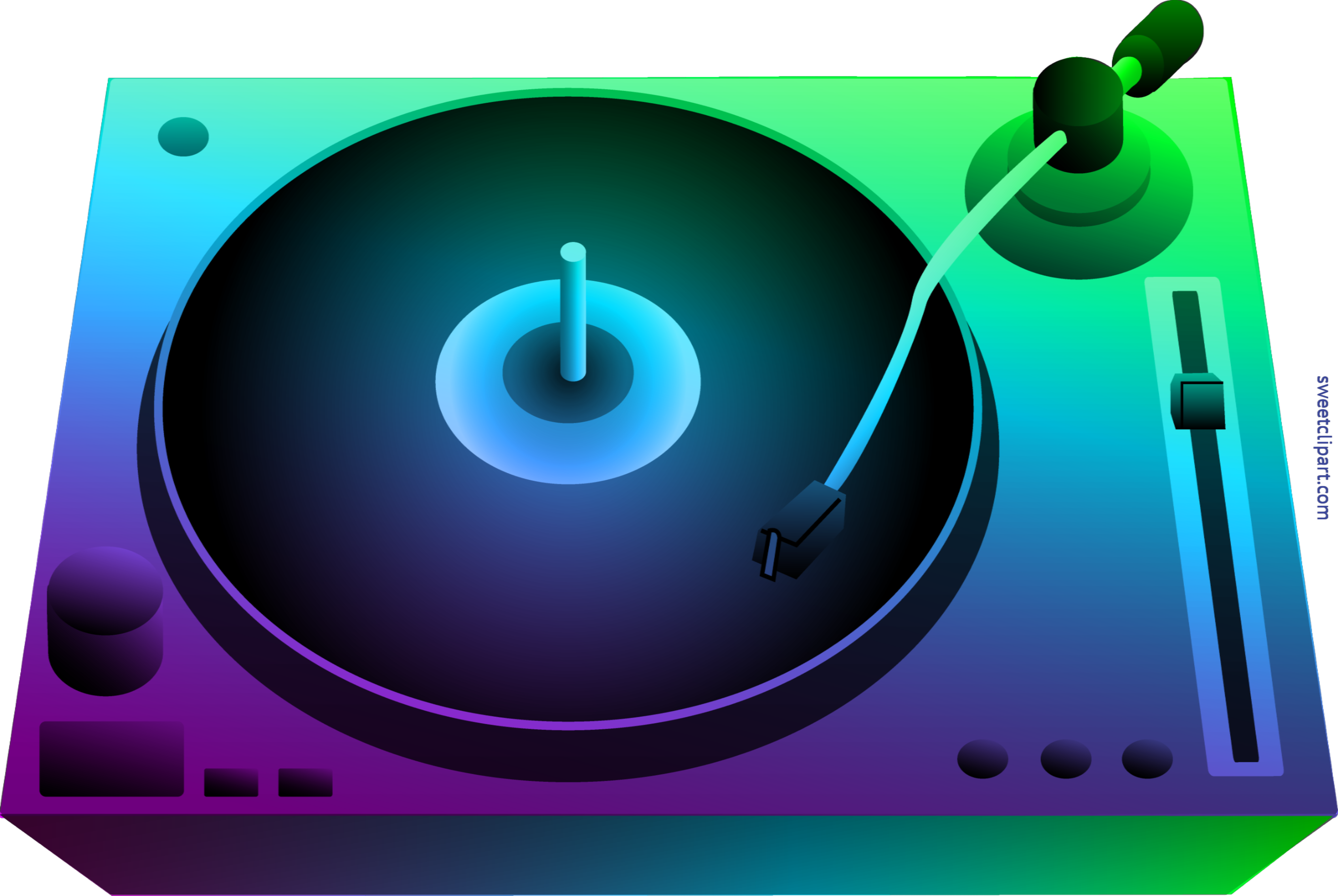 Neon light clip art. Record clipart turntable dj