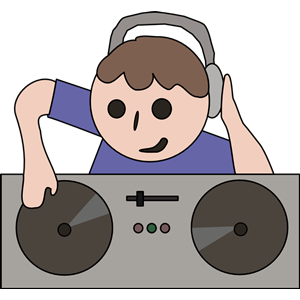 Man cliparts of free. Dj clipart male