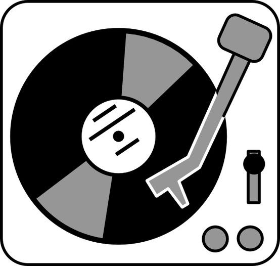 dj clipart record player