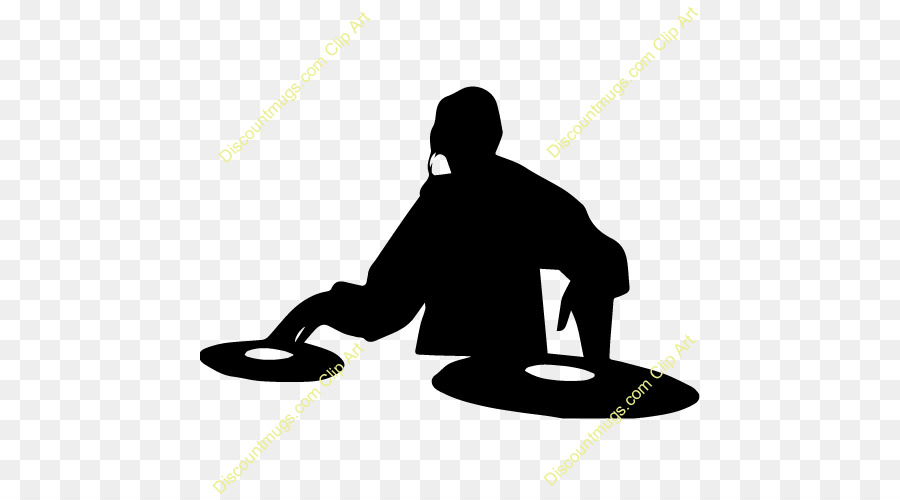 Dj clipart silhouette. Logo music line transparent