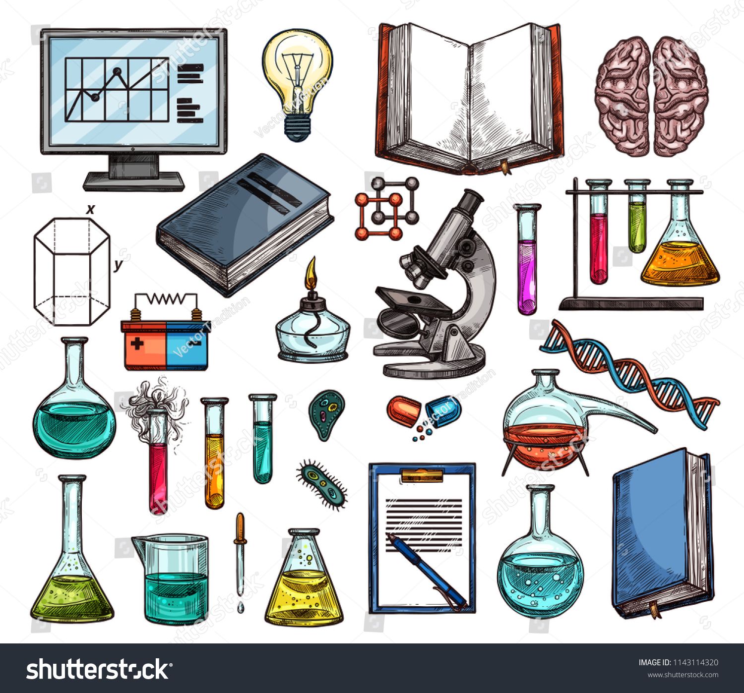 microscope clipart biology book