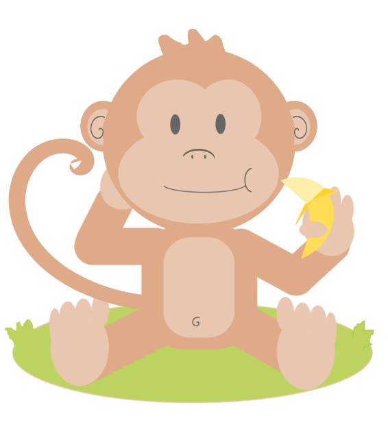 Top baby pinterest string. Foods clipart monkey