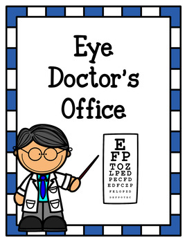S office dramatic play. Doctors clipart eye doctor