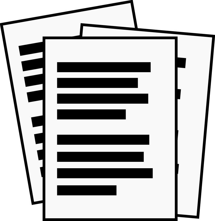 Folder clipart paperwork. Document clip art free
