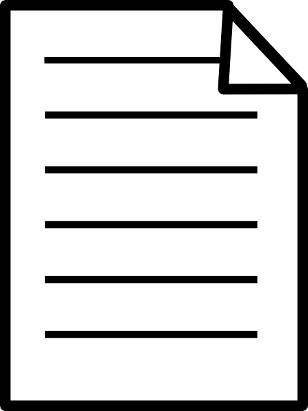 clipart paper official document