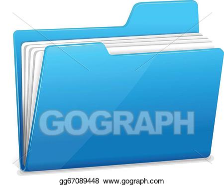 document clipart blue folder