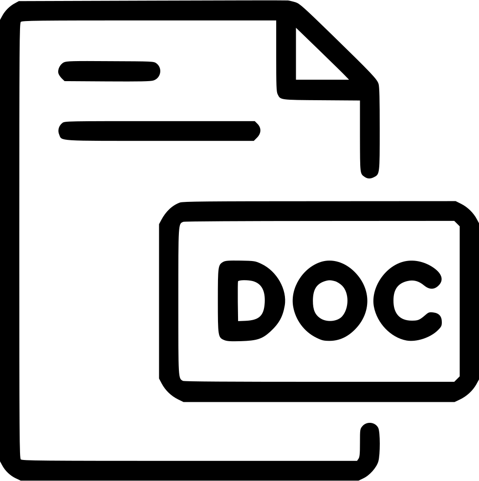 Document clipart box file. Doc word svg png