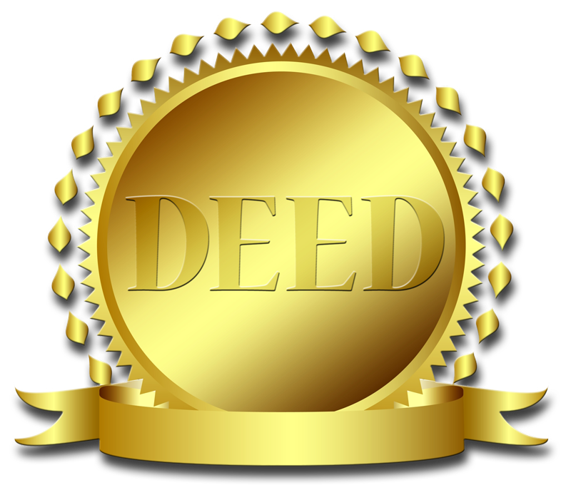 document clipart deed