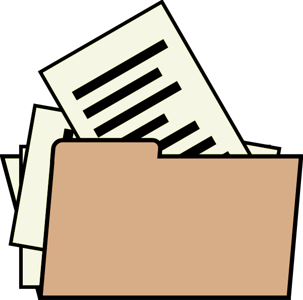 document clipart document folder