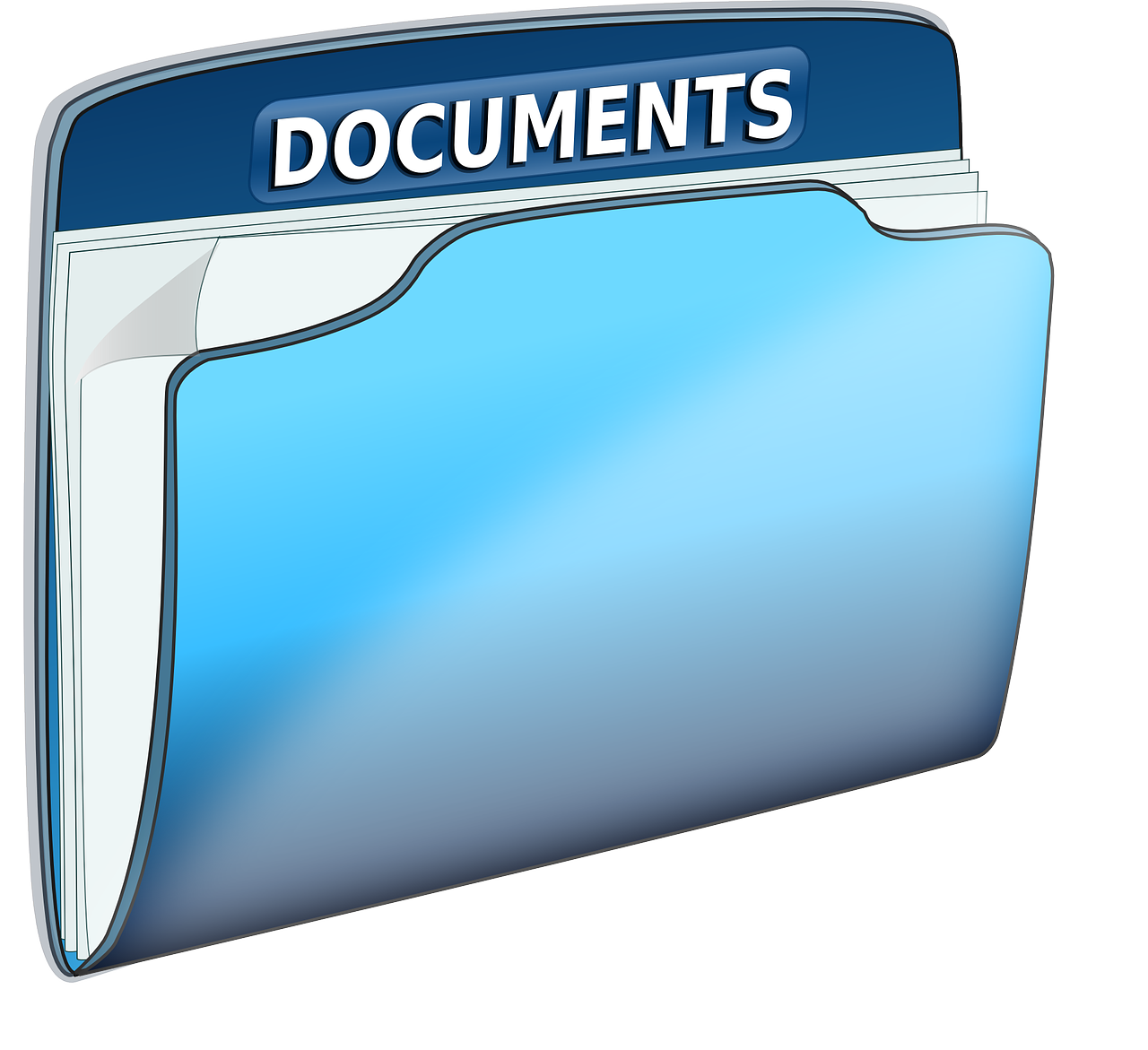 document clipart document folder