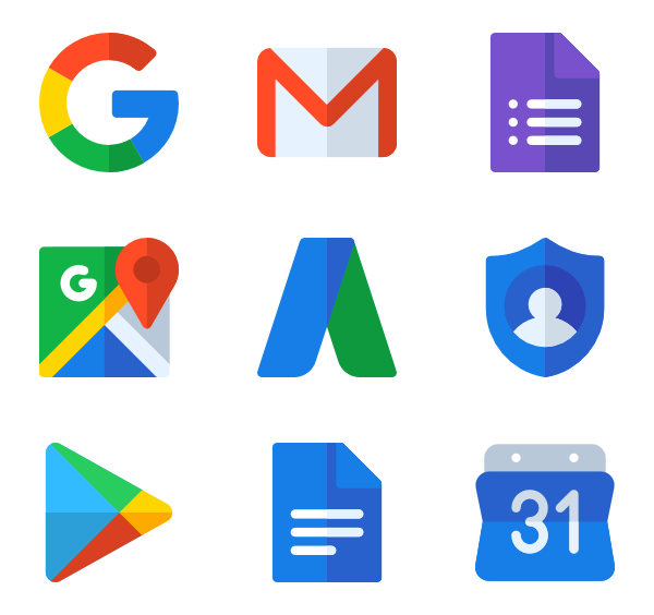 Google png images. Social media logos free