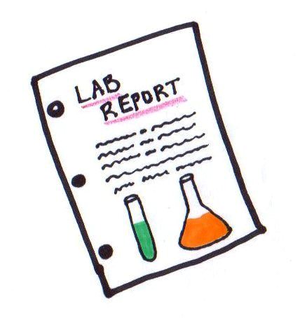 document clipart lab report
