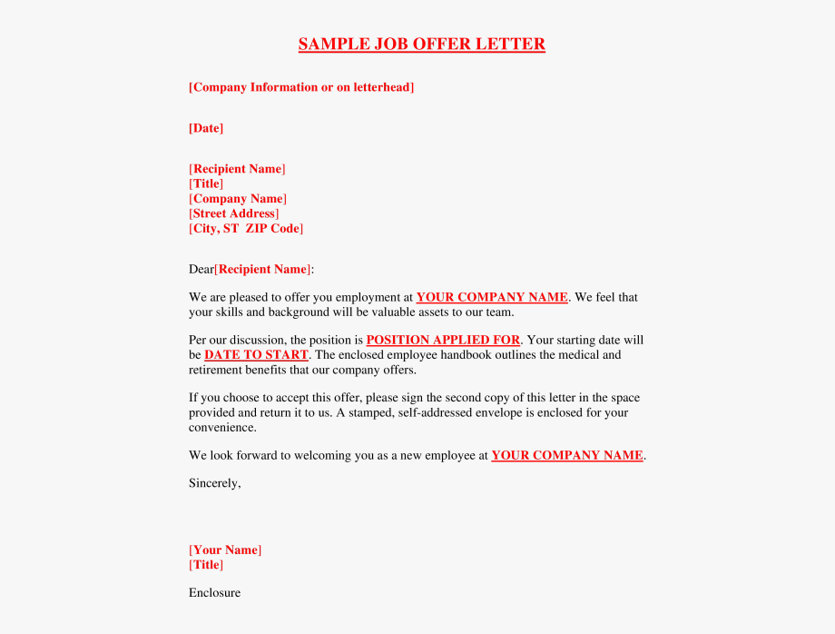 document clipart offer letter