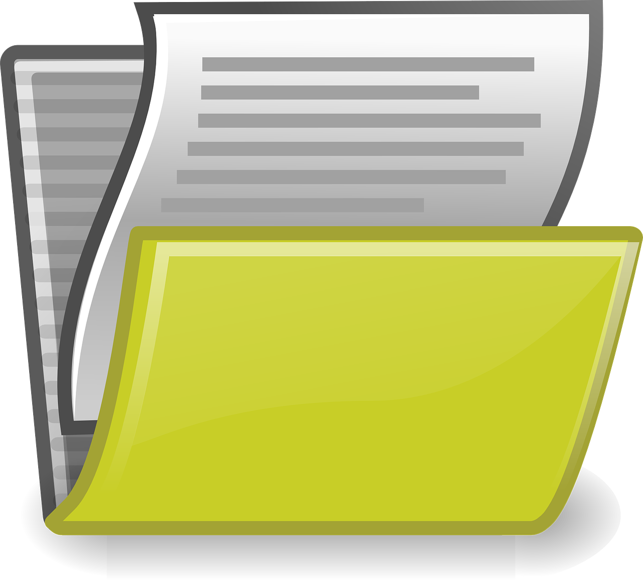 document clipart portfolio folder