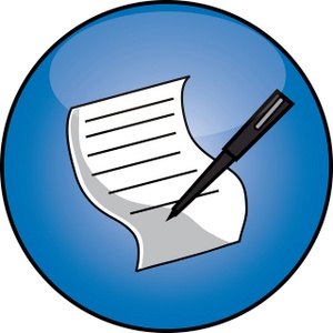 document clipart sign paper