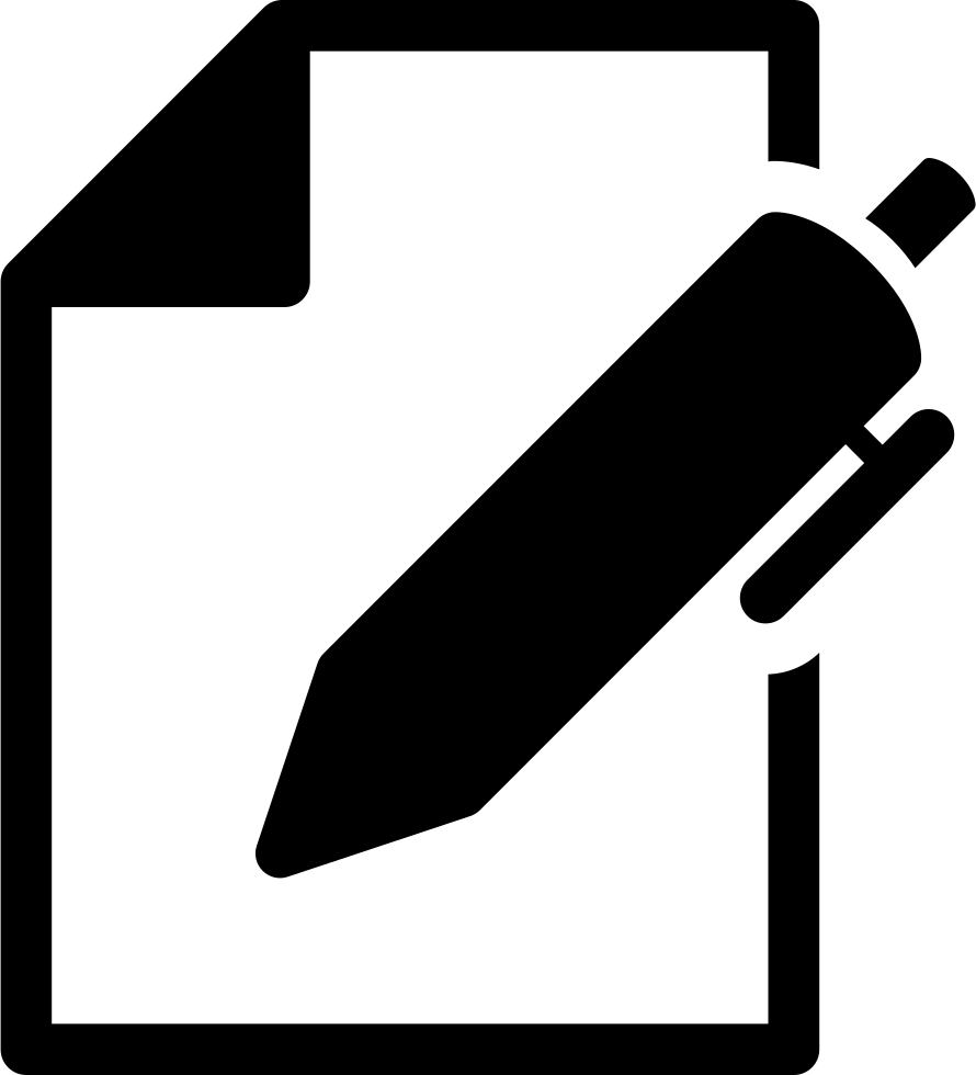 document clipart signing document