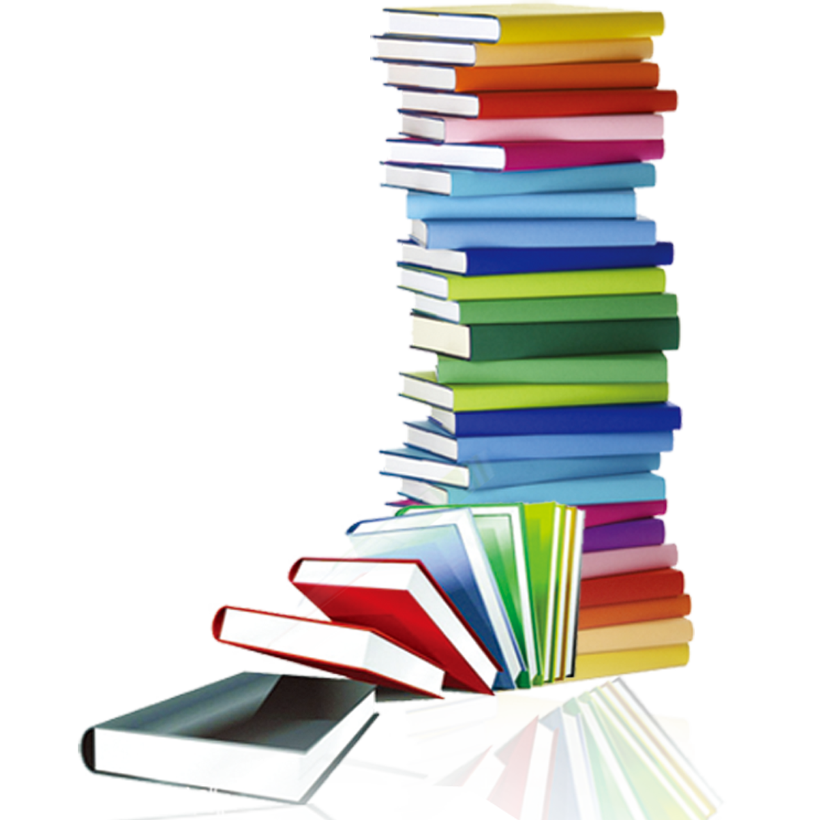 library clipart stack book