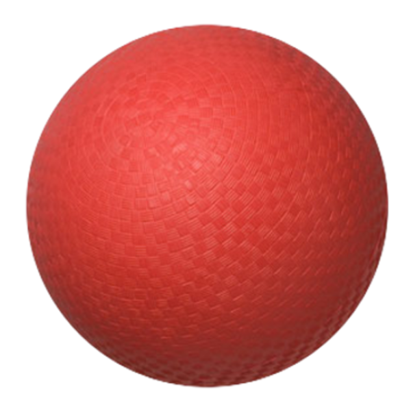red clipart kickball