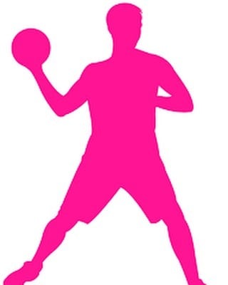 dodgeball clipart pink