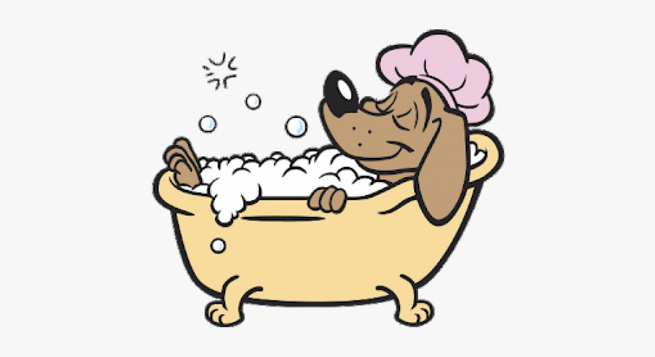 In bathtub cliparts cartoons. Dog clipart bath tub