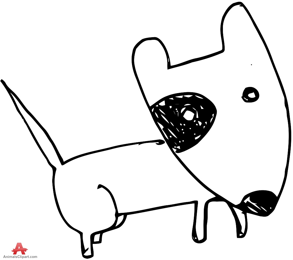 Dog clipart doodle. Drawing free download best